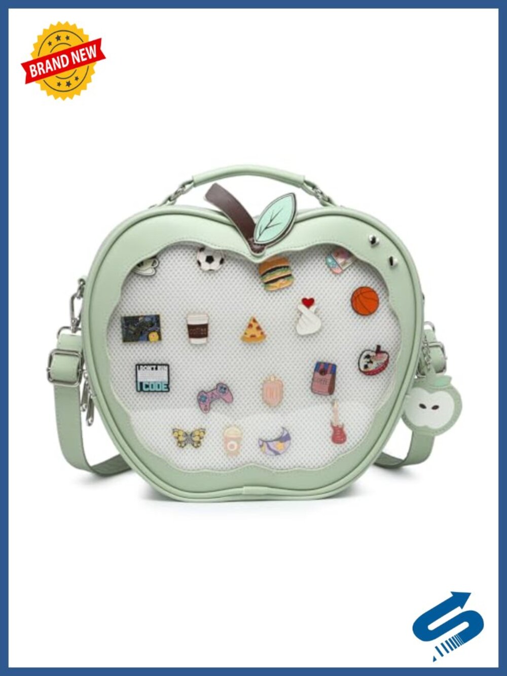 Ita Bag PU Leather Crossbody Backpack Pin Display Kawaii Purse